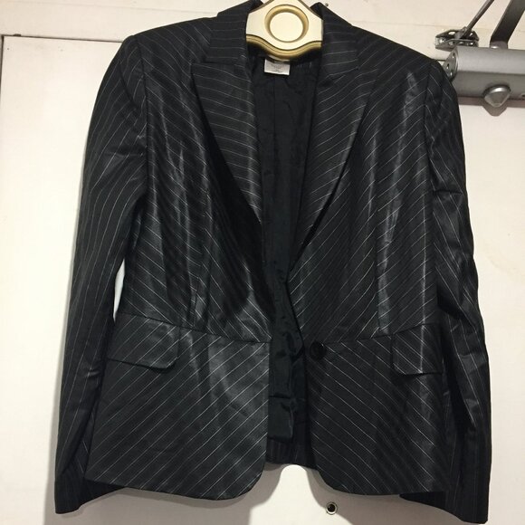 GEORGES RECH WOOL PINSTRIPE BLAZERS SIZE 40 - Picture 1 of 10